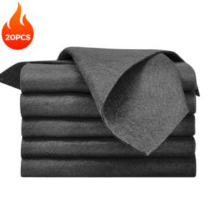 TEMU 20팩 매직 유리 청소 천 - 두꺼운 잔여물 없는 마이크로파이버 타월, 창문, 거울, 주방/욕실 다용도 사용, 식기 수건, 주방 청소 걸레, 창문 닦는 천, 실용적인 디자인, 매끄러운 질감, 고품질 직조, 두꺼운 원단, 다목적 물티슈, 자동차 디테일링, 홈 클리닝, 크리스마스, 크리스마스 선물, 다양한 휴일 선물