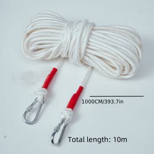 TEMU 두꺼운 강철 코어가 있는 헤비듀티 나일론 빨랫줄, 드릴 없는 설치, 캠핑용 방풍 및 미끄럼 방지 - 길이 1000cm, 빨랫줄