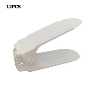TEMU 12pcs 공간 절약 도우미. 두 번째 세대 조절 가능한 높이 공간 절약 신발 랙/신발 보관 랙/더블 레이어 신발 홀더 보관 랙/신발 슬롯/슬리퍼 보관 랙