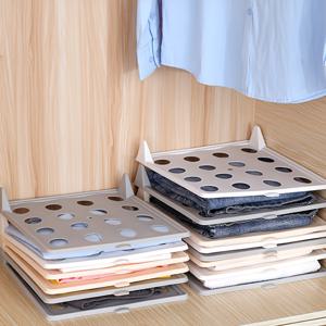 TEMU 홈 옷장 수납용 이중단조판, 셔츠와 귀중한 의류를 주름없이 분류할 수 있는 다층형 서랍/캐비닛/클로젯 정리대. 공간절약과 컴팩트한