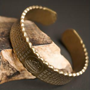 TEMU 1개 빈티지 순동 행운의 부와 행복 팔찌 - 하트 트랜스퍼 참 & 행운의 구슬 포함, 남녀공용 전통 주얼리 선물, 내구성 강한 동 액세서리