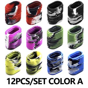 TEMU 12개 고무 낚시릴 그립, 낚시릴 핸들 노브 교체용 - 편안함과 제어력 강화, 미끄럼 방지 그립, 다용도 그립 커버, 쉬운 설치, 다양한 색상 제공