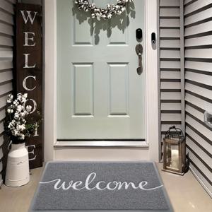 TEMU 전면 문 매트, 야외 입구 매트, 미끄럼 방지 실내 매트, 내구성 있는 환영 매트, 쉽게 청소 가능, 입구 카펫, 파티오 및 고속 통행 지역에 적합합니다.