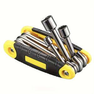 TEMU 새로운 휴대용 접이식 내부 육각 렌치 세트 1개 - 표준 및 알렌 키, 가정 및 산업용 내구성 있는 금속 구조