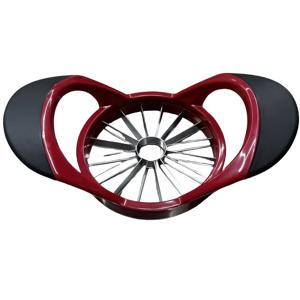 TEMU 사과 슬라이서 및 씨 제거기, 업그레이드된 스테인리스 스틸, 대형 사이즈, 16개의 날카로운 날, 편안한 플라스틱 손잡이, 미끄럼 방지, 쉽게 잡을 수 있음, 녹 방지 주방용 과일 분리기, 세척이 쉬움