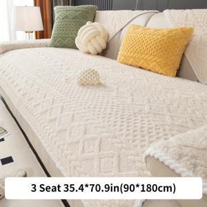 TEMU 1pc 플러시 소파 슬립 커버, 따뜻하고 두꺼운 소파 커버, 사계절 일반 가구 보호대, 침실, 사무실, 거실 홈 , 등받이, 팔걸이, 베개 케이스 제외