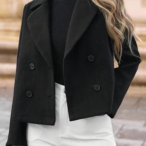 TEMU 여성용 우아한 솔리드 컬러 캐주얼 자켓 - 오피스, 여행, 웨딩, 휴가, 봄 여름 가을 겨울
