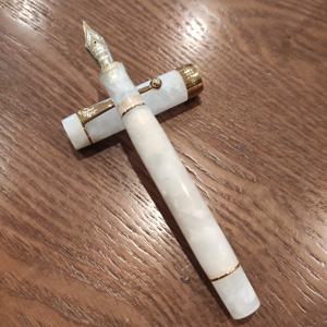 TEMU 1개 진호 센추리 100 두부 시리즈 고급 펜 - 18K 금도금 아이리듐 니브, 레진 바디 (구리 합금 클립 포함), 잉크, 스크류 캡, 필기 및 서명용 가는 팁, 필기용 펜