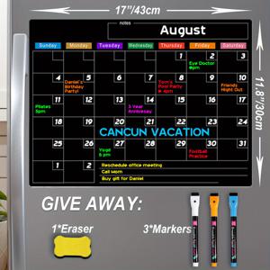 TEMU 냉장고용 자석식 드라이 이레이즈 캘린더 플래너, 17