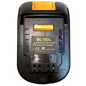 TEMU MIL18DL 배터리 어댑터 - for Dewalt 20V 무선 공구용, Milwaukee 18V Max Li-ion 배터리를 for Dewalt 20V Max Li-ion 배터리로 교체 가능 - 어댑터만
