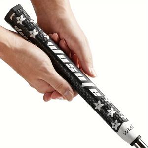 TEMU WOSOFE 골프 퍼터 그립 - 초경량 55g/3.0, 미끄럼 방지 실리콘 입자 & 텍스처, EVA 고무 & 슈퍼 파이버 코어, 다양한 색상 옵션 (블랙/레드/화이트/그레이/네이비) - 모든 골프 퍼터, 오른손/왼손 호환, 표준 샤프트 호환, 모든 실력 및 날씨 조건에 적합 - 향상된 컨트롤 & 안정성