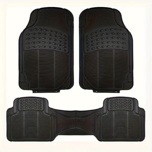 TEMU 3개 세트 자동차 미끄럼 방지 매트 PVC 바닥매트/SUV 트럭용 매트, 대부분의 차종에 맞게 절단 가능