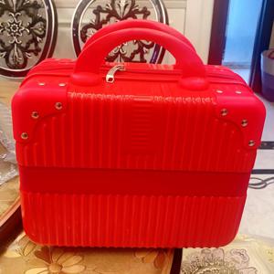 TEMU 14인치 소형 미니 수납함 패션 가방 코너 메이크업 백 휴대용 여행 케이스 설탕 큐브 메이크업 백