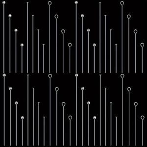 TEMU 1000개 304 스테인리스 스틸 3가지 스타일 및 4가지 모델의 스테인리스 바늘, 각 모델당 50개 볼 바늘, 각 모델당 100개 평면 헤드 바늘, 각 모델당 100개 9자형 바늘, 주얼리 제작용