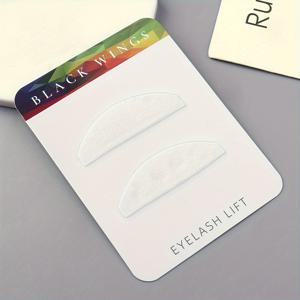 TEMU 블랙 윙스 울트라-씬 실리콘 속눈썹 리프트 패드 - 부드러운 컬링 & 펌 도구 세트로 더 길고 풍성한 속눈썹 - 재사용 가능한 메이크업 뷰티 액세서리