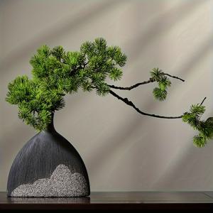 TEMU 중국식 선박 장식품 거실 게이트웨이 홈 액세서리, 공부용 찻집 가구, 집 거실 사무실 장식용, 어머니의 날 새해 부활절 선물을 위한 창의적인 도자기 꽃병 1/2개