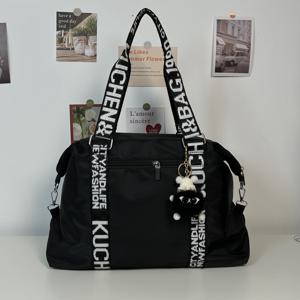 TEMU 접이식 여행 더플백, 스포츠 피트니스 짐 요가 토트, 주말 여행용 가방 수화물 정리함|토트백