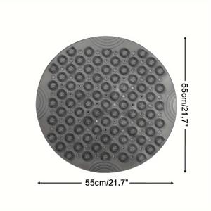 TEMU 다지앙 미끄럼 방지 PVC 욕실 매트, 샤워용 방수 마사지 발 패드, 기계 세척 가능, 원형 디자인, 욕실 및 욕조 사용|발매트|욕조
