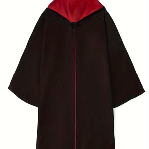 TEMU 1pc 할로윈 의상 후드 망토 망토 뱀파이어 마법사 마녀 악마 후드 망토 중세 의상 성인용