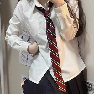 TEMU 1개 A-20 버튼업 셔츠 레드 & 블루 넥타이 포함 - 긴팔, 칼라, 포켓, 세탁기 사용 가능 - 유니폼이나 캐주얼 착용에 완벽한 긴팔 셔츠