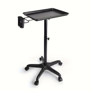 TEMU 살롱급 롤링 트롤리 - 헤어드레싱 도구 트레이가 있는 금속 스파 & 뷰티 카트, 배터리 필요 없음