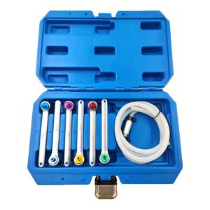 TEMU 블리더 렌치 세트, 7-12mm 12포인트 소켓 블리딩 렌치, Oil Drain Hose & Non-Return Che Valve, 블리더 어댑터, 원웨이 밸브 블리더, 블리더 키트, 진공 블리더 키트, 시스템 유지보수, 차량 서비스, 전문가용 도구, 헤비듀티 디자인, 신뢰할 수 있는 밸브, 견고한 제작, 하이드로릭 시스템 도구, 정비사들을 위한