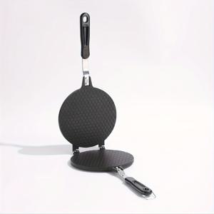 TEMU 1개 비전기 와플 메이커 - 아침 식사 및 간식에 완벽, 사용하기 쉬운 알루미늄 합금 에그 롤 베이킹 팬, 크리스피 오믈렛 & 콘 볼 기능 포함