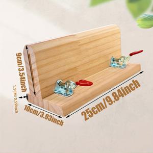 TEMU 가죽 공예용 360도 회전하는 조합포니, 목재 스티칭 포니 클램프, 손바느질 및 레이싱 거치대 도구 - 1개