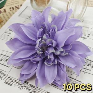 TEMU 10개 인공 국화 꽃 - 실물 같은 폴리에스터 원단 DIY 공예용, 홈 데코, 추수감사절 및 휴일 장식, 유지보수 불필요한 플로랄 장식, 축제 장식, 생생한 색상, 내구성 있는 원단, 이벤트 플래너, 계절 장식, 생생한 꽃잎, 공예 애호가