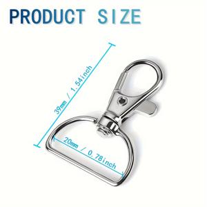 TEMU 35개 회전형 D링 키체인, DIY 공예 액세서리, 지갑 카드 홀더, 작업 배지 랜야드, 개 목줄 액세서리, 가방 웨빙 후크, 카드 홀더 ID 랜야드 액세서리, 키체인 펜던트용