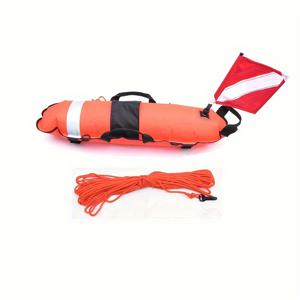 TEMU 스피어피싱 부표, 다이빙 안전 깃발이 달린 고시성 부표 플로트 신호, 스쿠버 다이빙, 프리다이빙, 스노클링, 수영에 적합합니다.