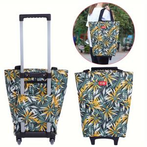 TEMU 1개, 트레일러 접이식 수하물, 휴대용 트롤리, 가벼운 쇼핑 카트, 작은 트롤리, 음식 구매를 위한 편리한 트롤리, 화물 이동, 캠핑 여행 필수품, 여자 아이들을 위한 선물, 어머니의 날 선물 생일 선물