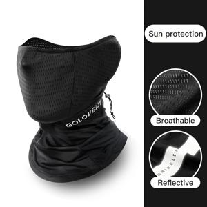 TEMU 1개 경량 사이클링 페이스 마스크 | 여름 스포츠 야외 목 보호 햇빛 가리개 아이스 통기성 헤드 커버, 니트 원단, 나일론, 엘라스테인, 손세탁만 가능 - GOLOVEJOY|자외선차단마스크