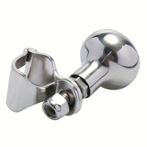 TEMU MARINEXPLORE 스테인리스 스틸 보트 스티어링 휠 보조 볼 - 인체공학적 그립, 요트, 낚시 보트 및 모터보트용 내구성 있는 해양 하드웨어, 보트 액세서리, 보트 제어, 매끄러운 메탈릭 마감, 광택 마감