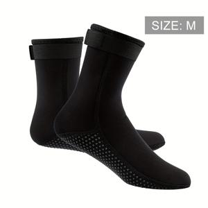 TEMU 1켤레 탄성 워터스키 해변 다이빙 수상 스포츠 양말, 슬립 방지 웨트수트 양말 (서핑, 다이빙, 카약, 스노클링용)