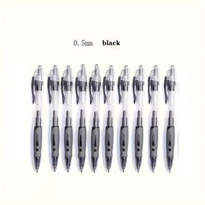 TEMU 대용량 및 강력한 필기능력을 자랑하는 0.5mm 볼펜/리필 세트 (교체용 리필 10개 포함) - 학교 및 사무실에 적합