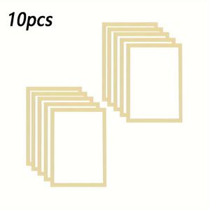 TEMU 10개 A4 골든 자석 사진 프레임 - 자체 접착식, 벽 및 창문 장착 가능, 사진, 포스터 및 예술 작품 디스플레이용
