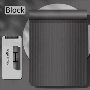 TEMU 1개 요가 매트 + 스트랩 세트 스포츠 피트니스 요가 매트 방음 및 충격 흡수 초보자용 스포츠 미끄럼 방지 매트 투피스 세트 = 요가 매트 + 휴대용 스트랩