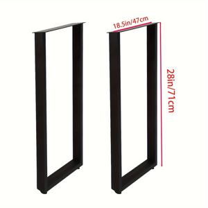 TEMU 견고한 사각 금속 테이블 다리