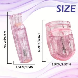 TEMU 편리한 핑크 난시 속눈썹 컬러 2개 세트, 다크 그린 난시 속눈썹 컬러 와이드 앵글 파티얼 속눈썹 컬러 미니 플라스틱 속눈썹 도구, 초보자용 속눈썹 컬러, 오래 지속되는 메이크업 도구