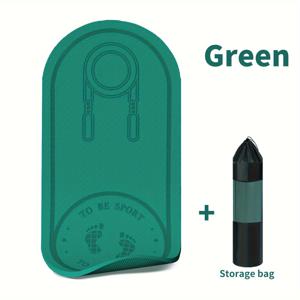 TEMU 양면 미끄럼 방지 점프 로프 매트: 가정 체육관, 피트니스, 요가 및 체중 감량을 위한 부드러운 충격 흡수 및 방음