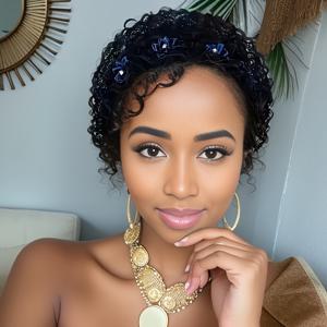 TEMU 탄력 있는 레이스 꽃 모자 - 통기성 폴리에스터, 조절 가능한 끈, 축제 파티 및 도시 스타일에 완벽, 축제 헤드웨어 | 꽃 장식 모자 | 건설, 레이스 모자