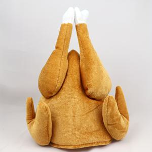 TEMU 귀여운 칠면조 다리 모자 - 부드러운 플러시, 코스튬 액세서리, 할로윈, 크리스마스 이벤트 & 파티 용품에 완벽한 파티 & 코스프레 용품