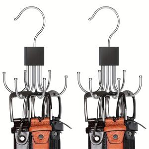 TEMU 다용도 회전식 6개 클로 훅: 코트, 모자, 스카프, 옷장 수납용 옷걸이 - 문걸이 - 가방 수납 훅 - 윤광 나무 마감