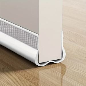 TEMU PVC 유연한 문 밑 밀봉 스트립 - 에너지 효율 및 소음 감소를 위한 설치가 쉬운 접착식 날개 디자인의 드래프트 스토퍼