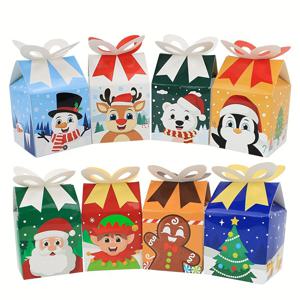 TEMU 24가지 다양한 3D 크리스마스 작은 선물 상자 휴일 간식 종이 상자 크리스마스 트리트 파티 선물 - 24팩 | 간식, 캔디, 컵케이크, 생일 선물 및 기타 파티 선물 아이템을 포장하는 데 좋습니다