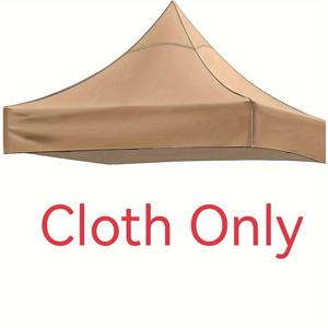 TEMU 대형 3x3m 야외 캐노피 텐트 지붕, 베이지 탑 커버 - 내구성 있는 UV 차단 및 방풍 디자인, 캠핑, 정원, 뒷마당, 발코니, 파티오용 간편 설치 - 가제보 프레임 호환 (프레임 미포함) - 샴페인 색상, 내구성 있는 원단, 넓은 3x3m 크기, 야외 사용에 이상적, 쉬운 조립, 그늘과 쉼터에 완벽|텐트