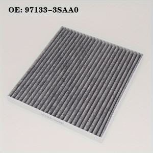 TEMU 산타페, 소나타, 그랜저, 옵티마용 REBOCK 실내 공기 필터 교체 - 1개 활성탄 섬유 승객 칸 필터, OEM 971333SAA0/971332W000 호환