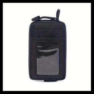 TEMU 스포티 옥스포드 미니 허리 파우치 투명 창, 다기능 동전 지갑/카드 거치대 - 1개