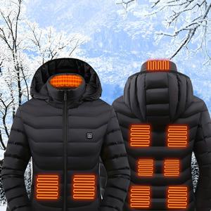 TEMU 여성용 가열 재킷 긴팔 USB 전기 코트 3단계, 야외 캠핑, 사이클링, 낚시, 하이킹, 스키 스포츠용 따뜻한 옷(배터리 미포함), 여성용 겨울 재킷, 여성용 재킷, 여성용 가을 재킷